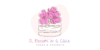 A blossom in a cake